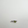 Bague en argent 925 zircon et tourmaline melon d'eau