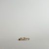 Bague élastique en opale rose