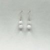 Boucles d'oreilles en argent 925 et pierre de lune blanche