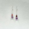 Boucles d'oreilles en argent 925 et cacoxenite (super seven)