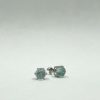 Boucles d'oreilles en aigue marine et argent 925