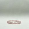 Bracelet élastique en quartz rose