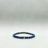 Bracelet en dumortiérite et intercalaire en argent