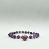 Bracelet en amethyte et cacoxénite