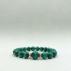 Bracelet en malachite et argent 925