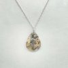 Pendentif en agate dentritique tigre et argent 925