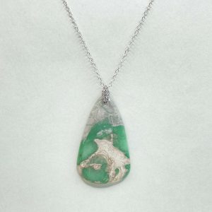 Pendentif en variscite et argent 925