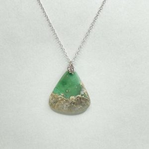 Pendentif en variscite et argent 925