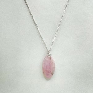 Pendentif en kunzite rose et argent 925