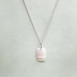 Pendentif en manganocalcite et argent 925