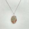 Pendentif en agate mousse et argent 925