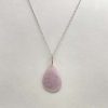 Pendentif en kunzite rose et argent 925