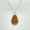 Pendentif en agate mousse et argent 925