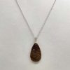 Pendentif en bois fossilisé