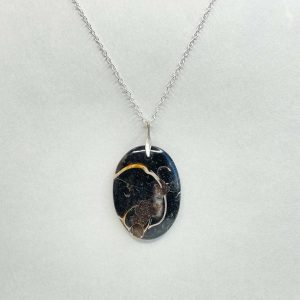 Pendentif en agate turitelle et argent 925