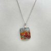 Pendentif en jaspe maligano et argent 925