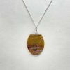 Pendentif en agate mousse et argent 925