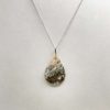 Pendentif en jaspe océan et argent 925