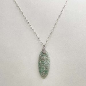 Pendentif en variscite et argent 925