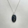 Pendentif en oeil de faucon et argent 925