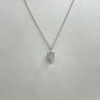 Pendentif en célestine et fil d'argent 925