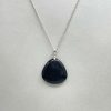 Pendentif en oeil de faucon et argent 925