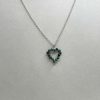 Pendentif en fil de cuivre argenté