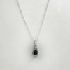 Pendentif en opale welo noire d'éthiopie en argent 925