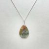 Pendentif en agate mousse et argent 925