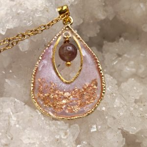 pendentif en tourmaline rose (rubellite)
