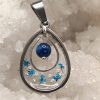 Pendentif en kyanite et résine UV