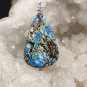 Pendentif en azurite turquoise
